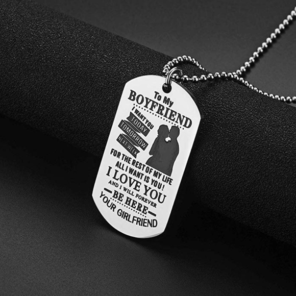 Jewelry - To My Boyfriend Necklace Gift for Valentines Day